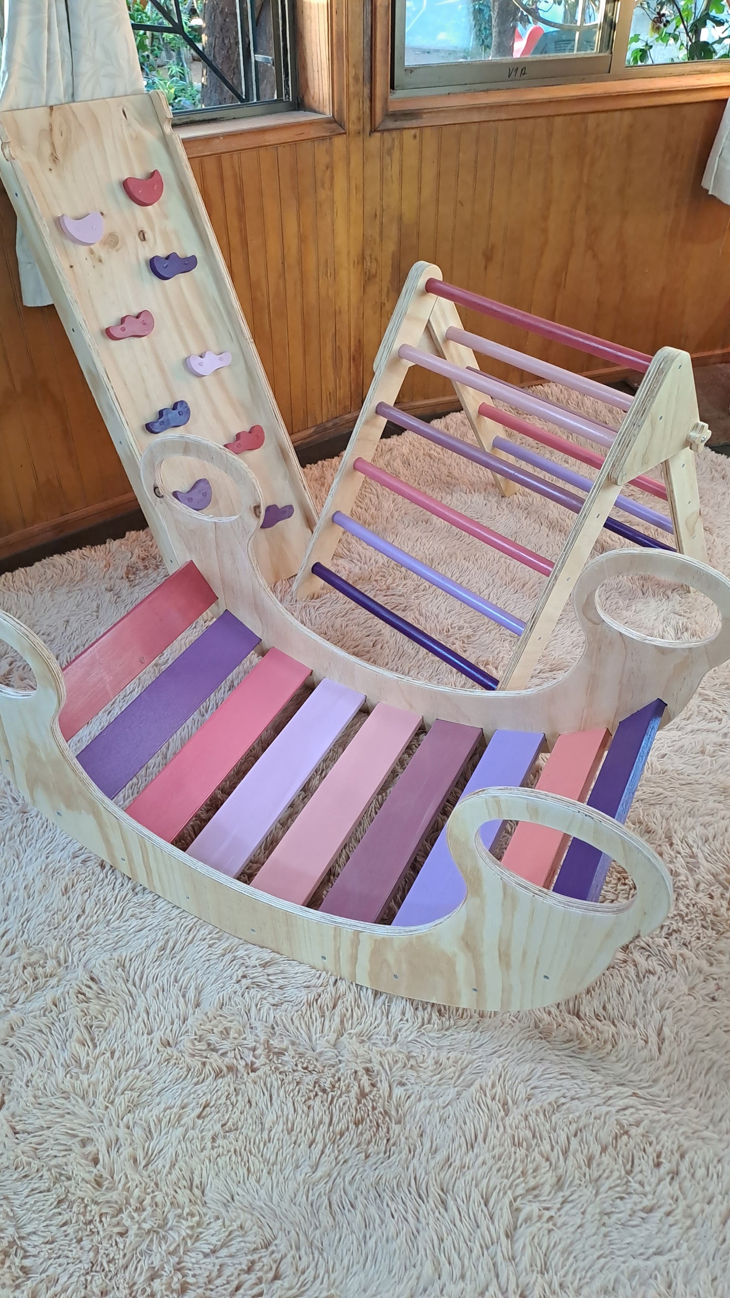 Circuito Pikler (Balancín, Triángulo y Rampa)