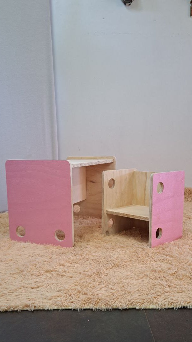Escritorio + Silla Cubo Montessori