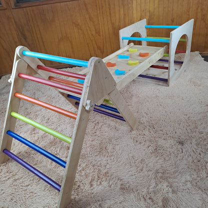 Circuito Pikler Full (Triángulo, Rampa, Balancín, cubo)