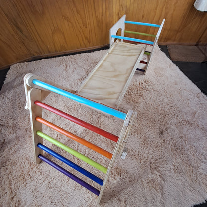 Circuito Pikler Full (Triángulo, Rampa, Balancín, cubo)