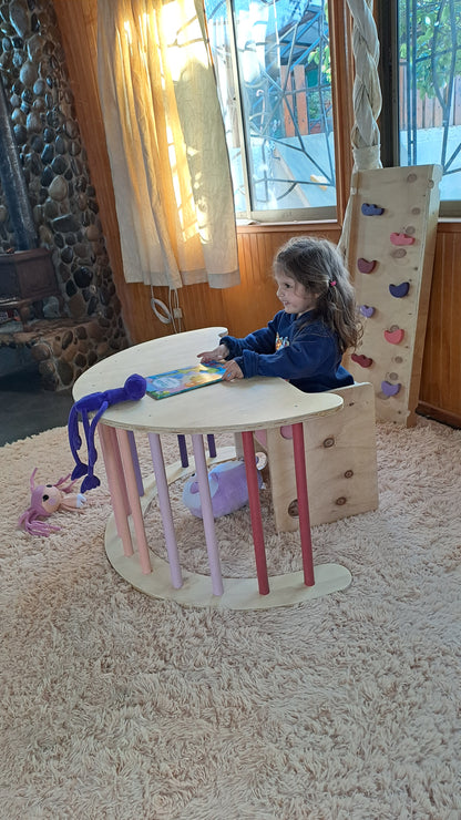 Pack Trío Arco Pikler, Rampa reversible  y Silla evolutiva