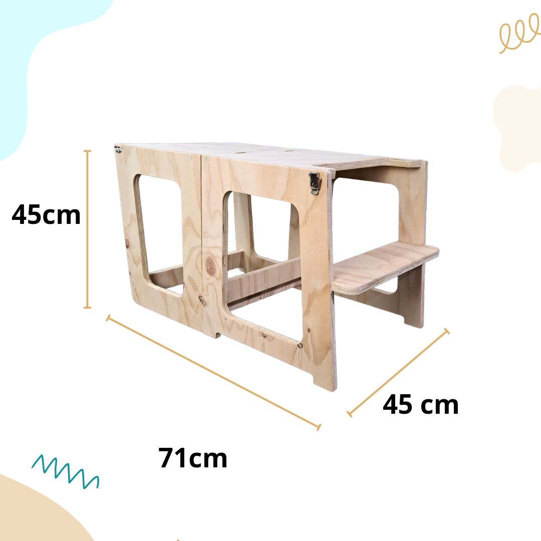 Torre de aprendizaje Montessori 2 en 1