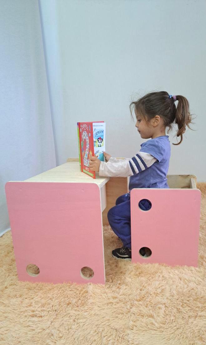 Escritorio + Silla Cubo Montessori