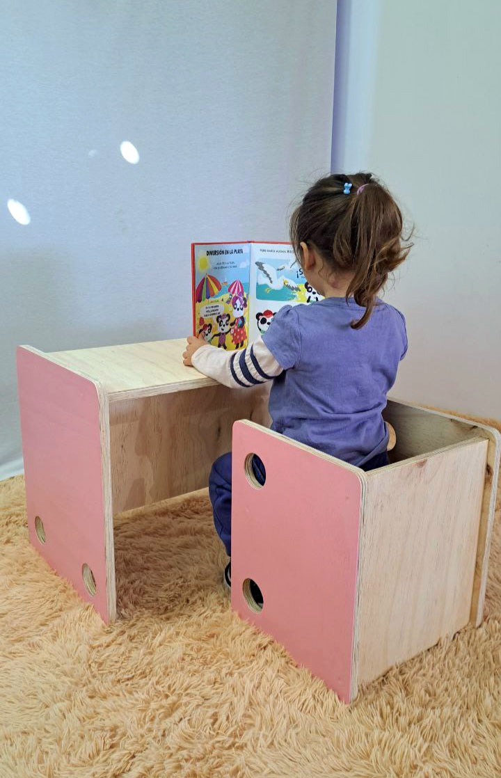 Escritorio + Silla Cubo Montessori