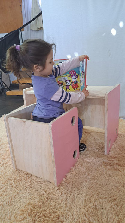 Escritorio + Silla Cubo Montessori