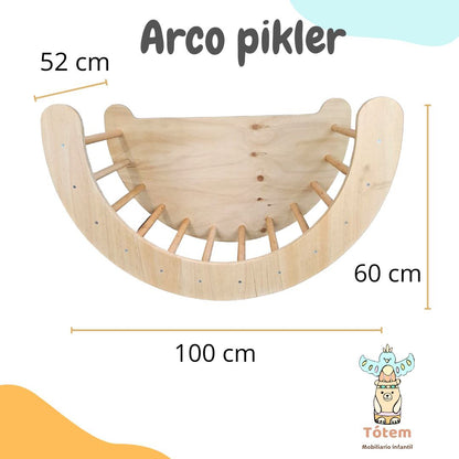 Pack Trío Arco Pikler, Triángulo plegabe y Rampa reversible