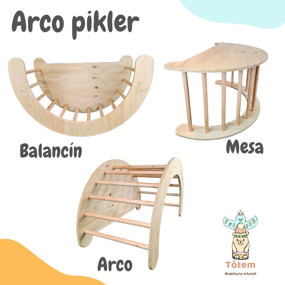 Arco Pikler + Rampa y Cojín