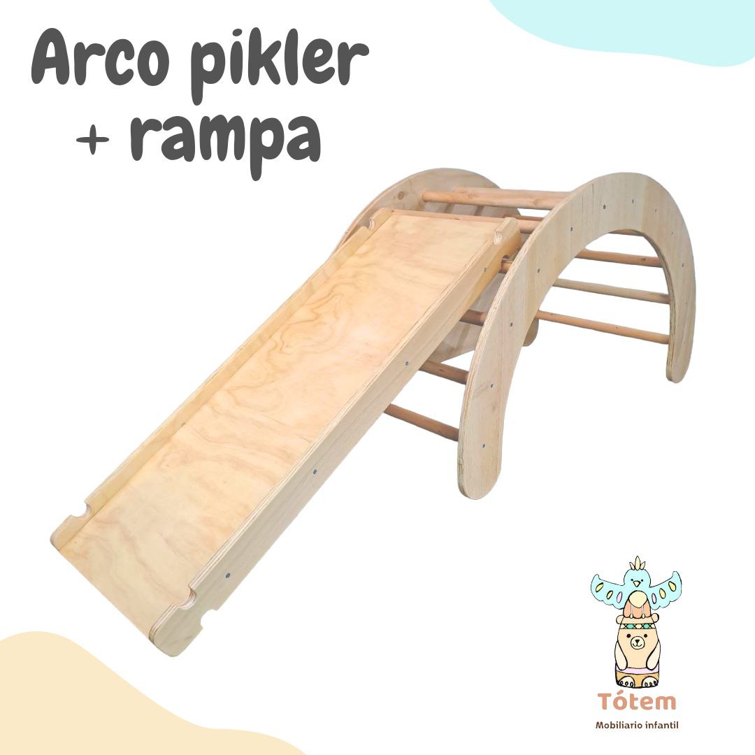 Pack Trío Arco Pikler, Triángulo plegabe y Rampa reversible