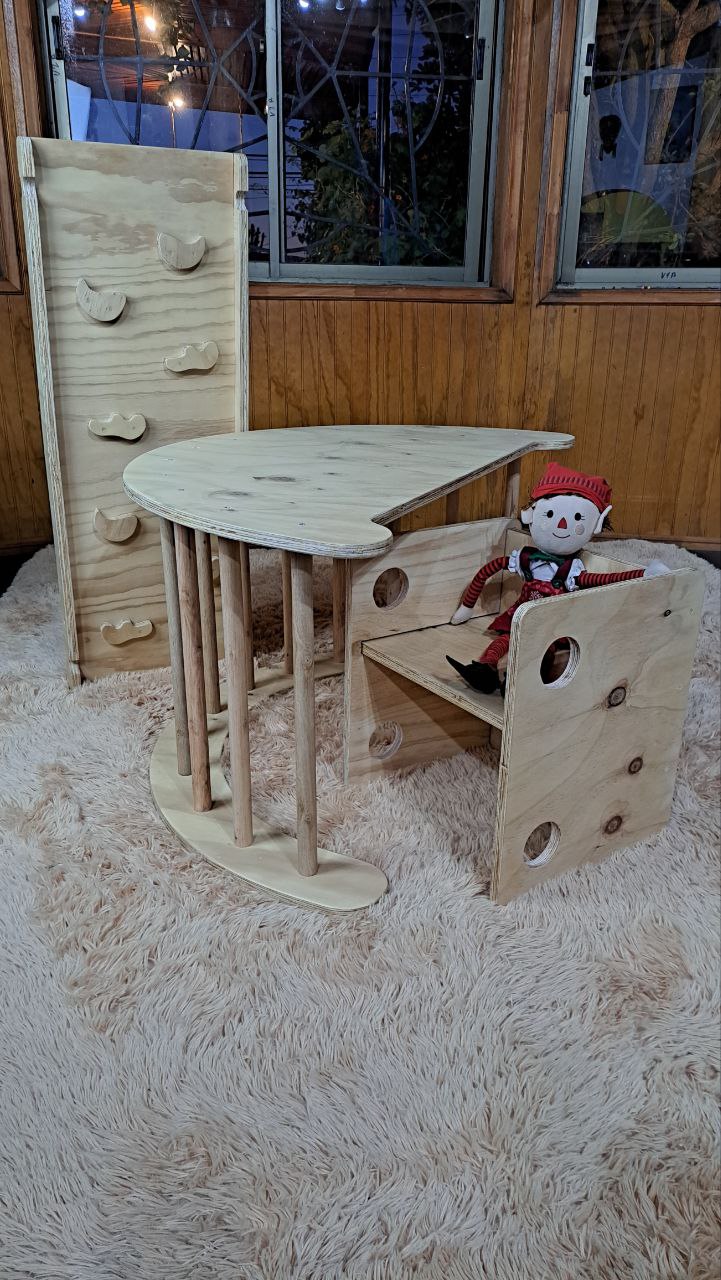 Pack Trío Arco Pikler, Rampa reversible  y Silla evolutiva