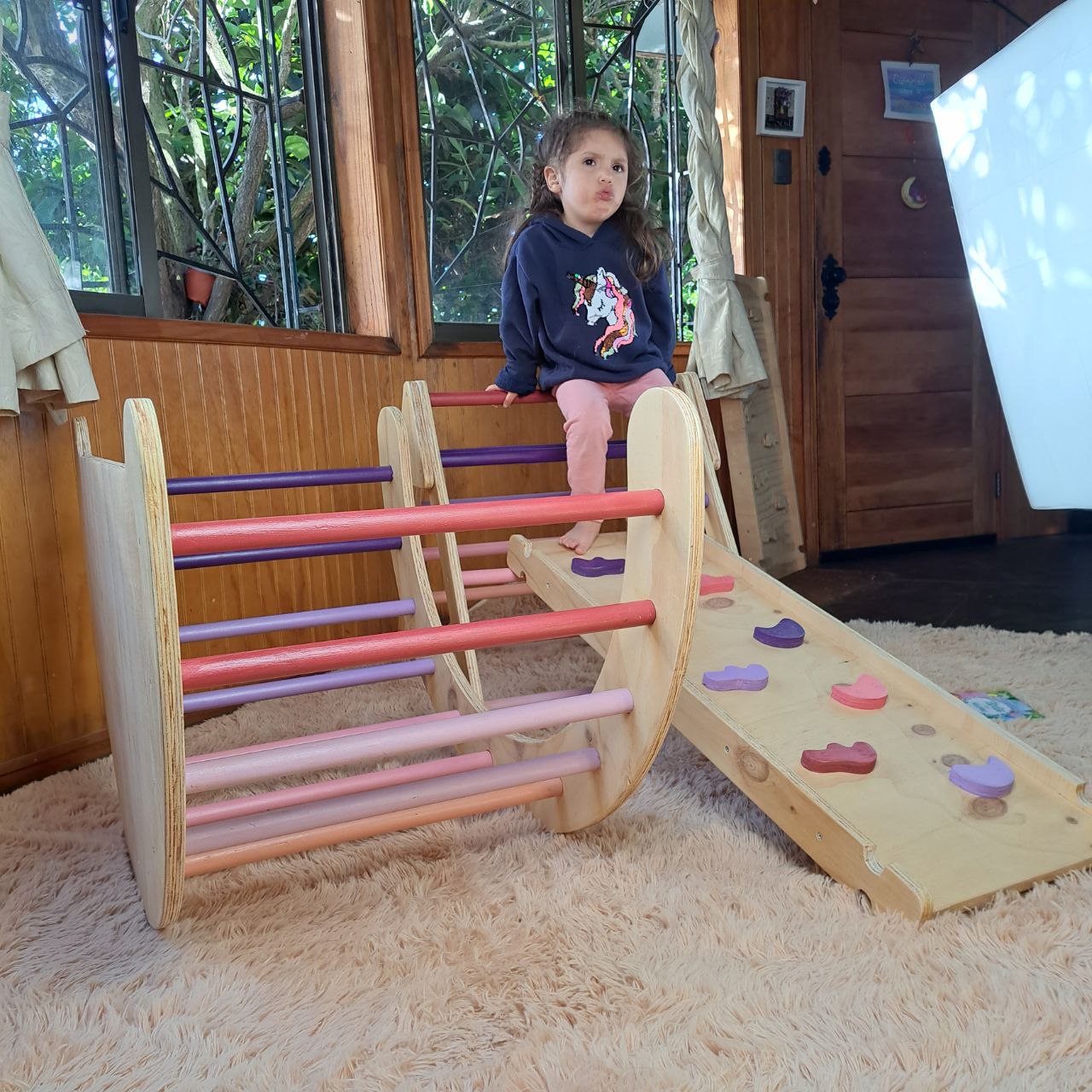 Pack Trío Arco Pikler, Triángulo plegabe y Rampa reversible