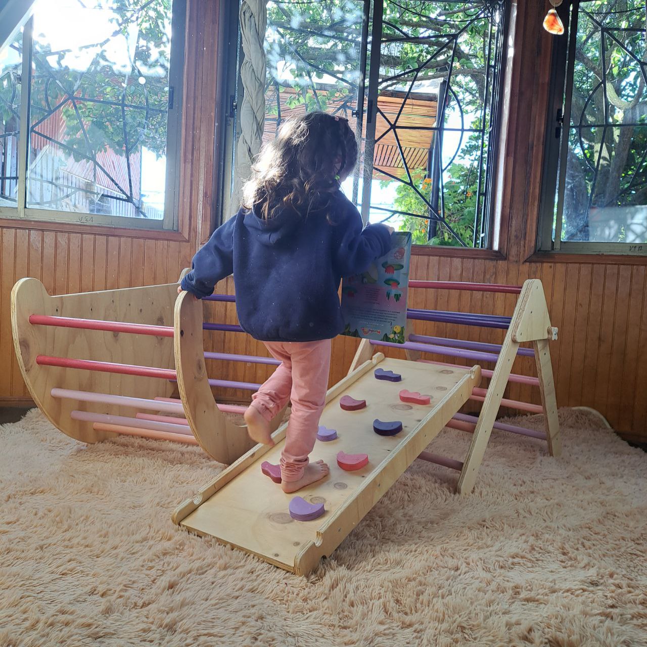 Pack Trío Arco Pikler, Triángulo plegabe y Rampa reversible